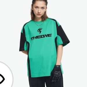 T-ONE Men's Vintage Oversized Tees Casual Tops Short Sleeve T Shirt Unisex